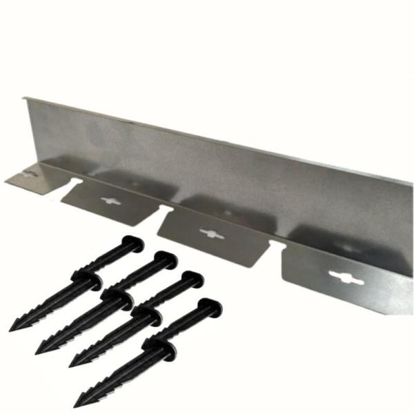 çim ayırıcı sınırlayıcı galvaniz esnek h:15 cmkalınlık:0,8 mm 24 metre 50 adet kazık