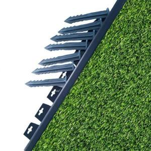 çim ayırıcı sınırlayıcı düz siyah renk 25 metre 50 adet kazık