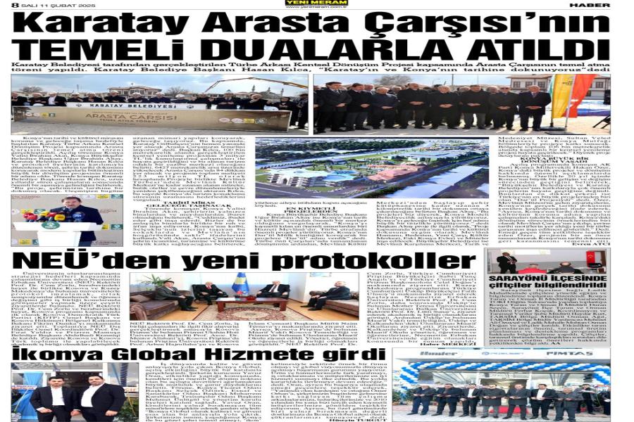 İkonya Global Hizmete Girdi Yeni Meram Gazetesi
